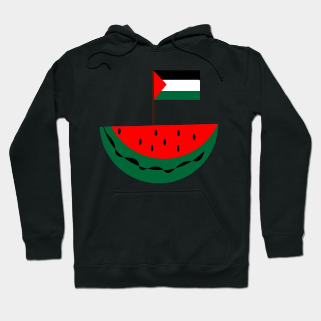 watermelon and palestinian flag Hoodie by Holisudin 